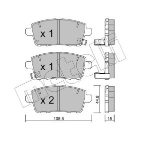 Bremsbeläge 22-1400-0