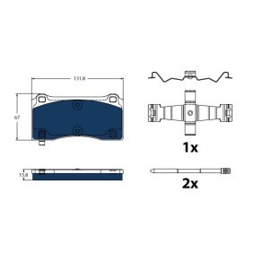 Acquista Kit pastiglie freni da TRW GDB2431BTE a buon mercato per soli 66,32 €