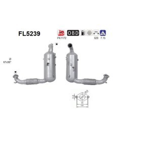 Acquista Filtro antiparticolato (FAP) da AS FL5239 a buon mercato per soli 1540,10 €