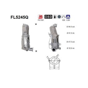 Partikelfilter (DPF) FL5245Q für ALFA ROMEO