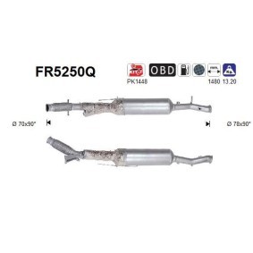 Partikelfilter (DPF) von AS für 508 II SW (FE_, F4_) günstig online kaufen