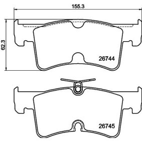 Bremsbeläge von HELLA für California T7 Camper (STC) günstig online kaufen