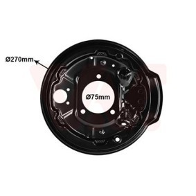 Acquista Lamierino protettivo, Tamburo freno da VAN WEZEL 0903373 a buon mercato per soli 45,24 €