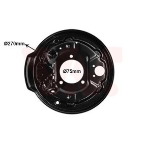 Acquista Lamierino protettivo, Tamburo freno da VAN WEZEL 0903374 a buon mercato per soli 45,24 €