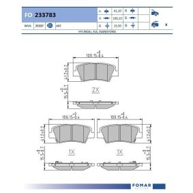 Køb Bremseklodser af FOMAR Friction FO 233783 til den lave pris 176,33 DKK