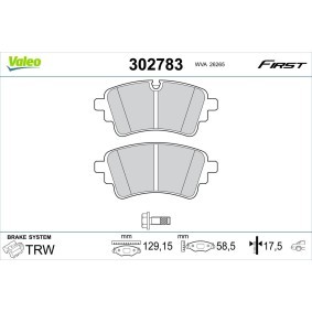 Compre Pastillas de freno de VALEO online para A5 B10 Avant (FU5) a precios moderados