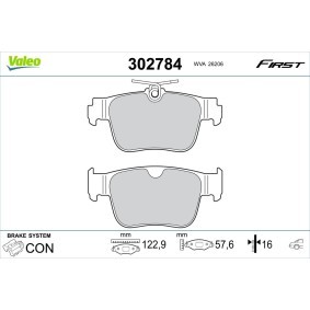 Acquista Kit pastiglie freni da VALEO 302784 a buon mercato per soli 43,66 €
