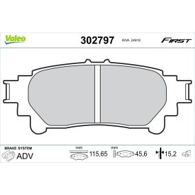 Compre Pastillas de freno de VALEO online para Highlander III SUV (XU50) a precios moderados