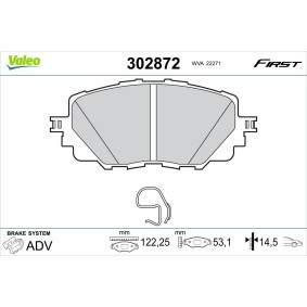 Bremsbeläge 302872 von VALEO günstig für 25,17 € online kaufen