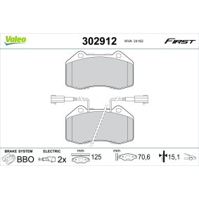 Bremsbeläge 302912 von VALEO günstig für 26,84 € online kaufen