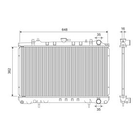 Kühler, Motorkühlung 701283