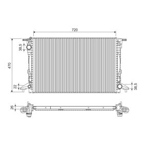 Achetez des Radiateur du moteur VALEO 701293 à prix pour 182,87 €