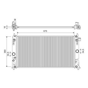 Kühler, Motorkühlung 701318