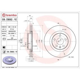 Comprar Kit de discos de freno y pastillas de BREMBO KT 08 073 a bajo precio de 349,27 €
