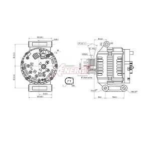 Lichtmaschine XAL30710AD für FORD