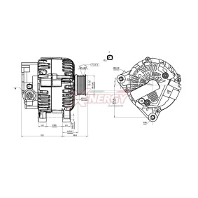 Lichtmaschine XAL41415AD für PEUGEOT