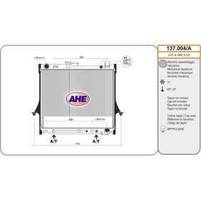 Achetez des Radiateur du moteur AHE 137.004/A à prix pour 208,51 €