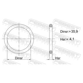 Dichtung, Kühlmittelflansch 25400-001