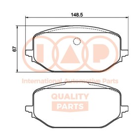 Bremsbeläge von IAP QUALITY PARTS