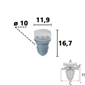 Clip, Zier- / Schutzleiste C70800
