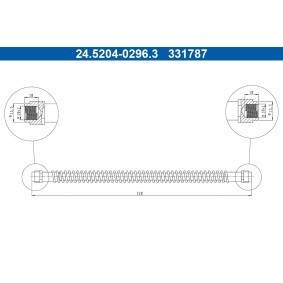 Bremsschlauch 24.5204-0296.3
