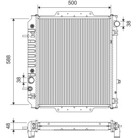 Achetez des Radiateur du moteur VALEO 701413 à prix pour 284,20 €