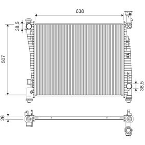 Achetez des Radiateur du moteur VALEO 701423 à prix pour 138,51 €