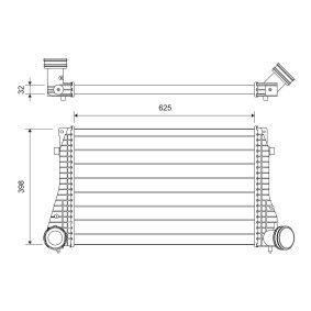 Köp Intercooler av VALEO 822949 till det låga priset 1574,27 kr