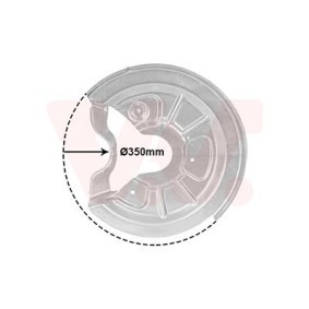 Compre Chapa deflectora, disco de travão da VAN WEZEL 7623371 a um preço baixo por 21,60 €