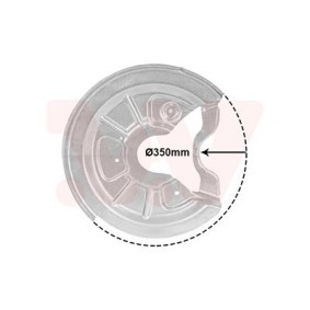 Acquista Lamiera paraspruzzi disco freno da VAN WEZEL 7623372 a buon mercato per soli 22,23 €