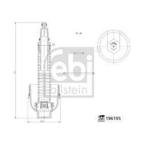 Ölfiltergehäuse des Herstellers FEBI BILSTEIN - Originalware Artikelnummer: 196195