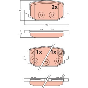 Bremsbeläge GDB2546