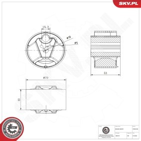Querlenker 69SKV858 für PORSCHE
