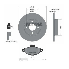 Acquista Kit dischi e pastiglie da TEXTAR TXR3405N0024 a buon mercato per soli 78,12 €