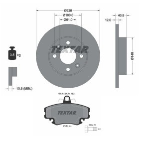 Bremsscheiben und -beläge TXR3405N0037