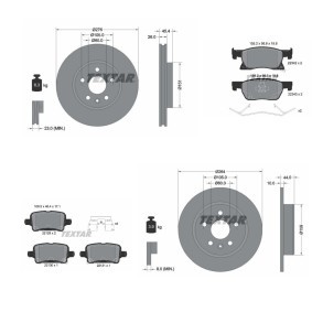 Bremsscheiben und -beläge TXR3405FR011