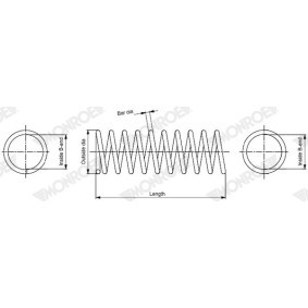 Acquista Molle ammortizzatori da MONROE SP4750 a buon mercato per soli 54,04 €