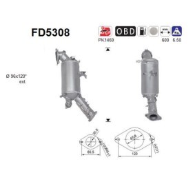 Køb Partikelfilter af AS FD5308 til den lave pris 5595,18 DKK