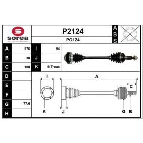 Antriebswelle P2124
