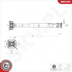Comprar Árbol de transmisión de ESEN SKV 76SKV035 a bajo precio de 201,61 €