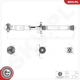 Comprar Árbol de transmisión de ESEN SKV 76SKV072 a bajo precio de 470,79 €