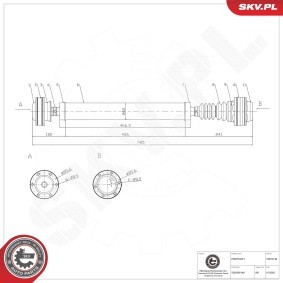 Comprar Árbol de transmisión de ESEN SKV 76SKV138 a bajo precio de 232,49 €