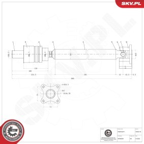 Compre Veio de transmissão de ESEN SKV online para PAJERO IV (V8_W, V9_W) a preços moderados