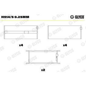Acquista Bronzine di banco da GLYCO H914/5 0.25mm a buon mercato per soli 61,83 €