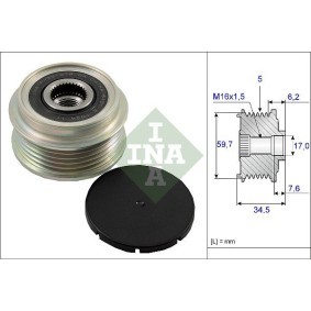Comprar Juego rodillos, correa distribución de INA 530 0348 09 a bajo precio de 91,00 €
