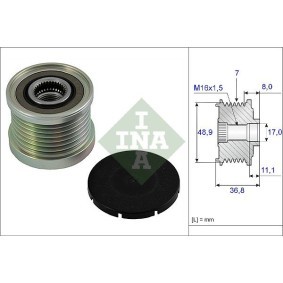 Spannrolle, Zahnriemen für MITSUBISHI von INA