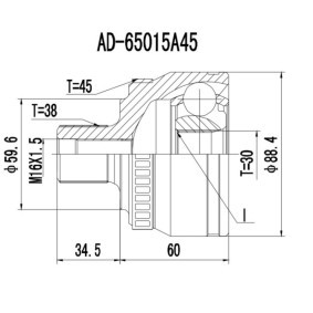Comprar Juego de articulación, árbol de transmisión de PROCARO 77-AU-010 a bajo precio de 43,11 €