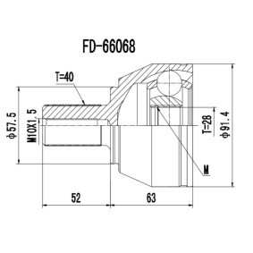 Acquista Kit giunti semiasse da PROCARO 77-FO-610 a buon mercato per soli 31,12 €