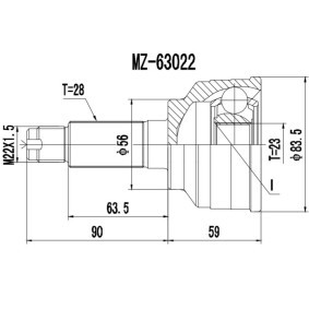 Acquista Kit giunti semiasse da PROCARO 77-MZ-320 a buon mercato per soli 30,20 €