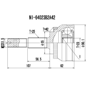 Gelenksatz, Antriebswelle 77-NS-400